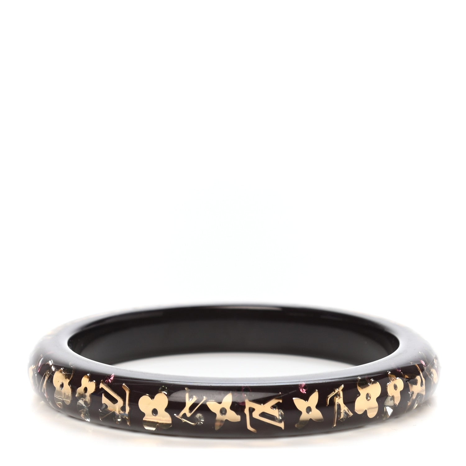 Louis Vuitton Resin Swarovski Medium Inclusion Bracelet PM Amarante 1 of 3