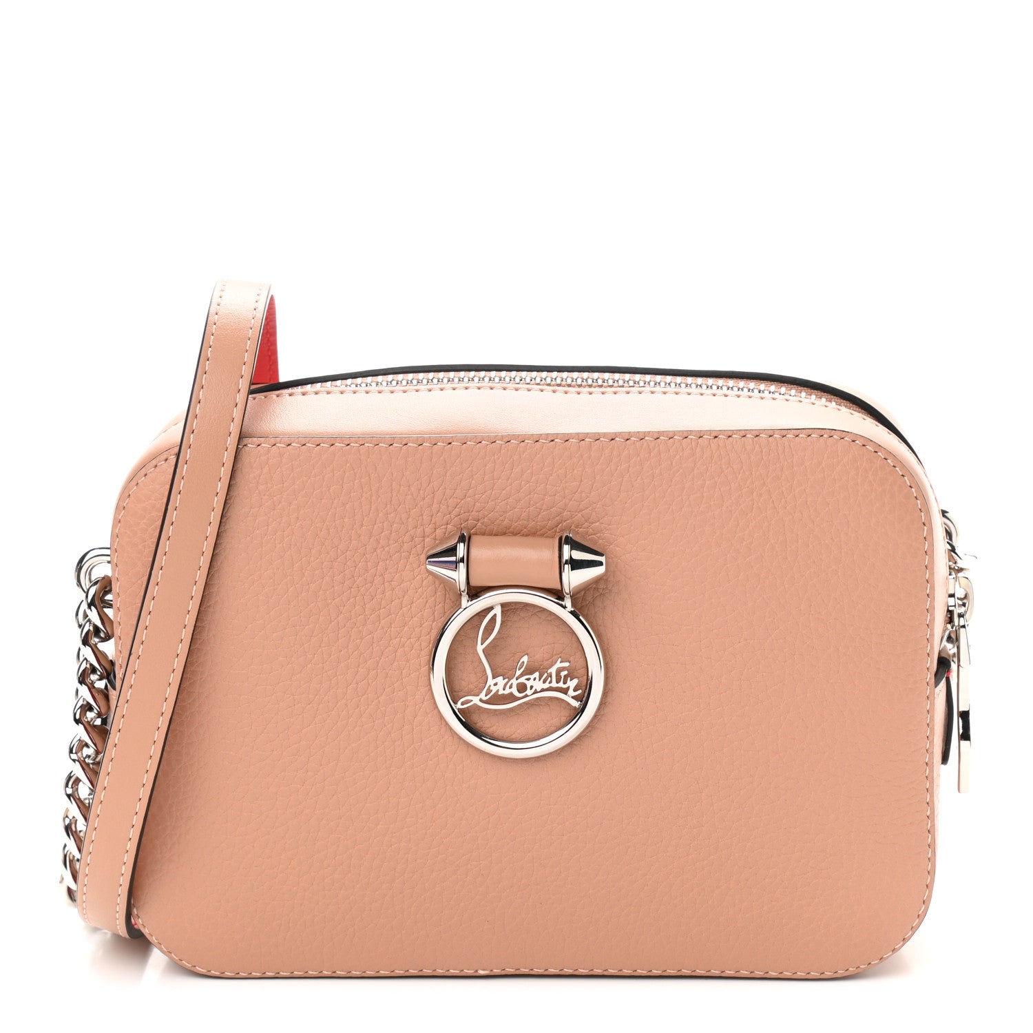 Christian Louboutin Calfskin Mini Rubylou Crossbody Nude 1 of 9