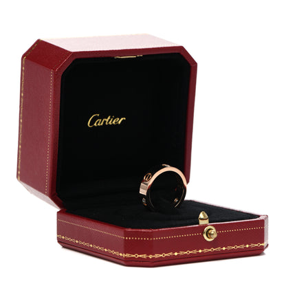 Cartier 18K Pink Gold 3 Diamond 5.5mm LOVE Ring 57 8 6 of 6
