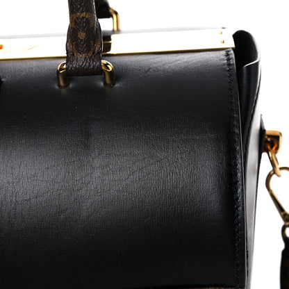 Louis Vuitton Calfskin Monogram Speedy Doctor 25 Black 24 of 33