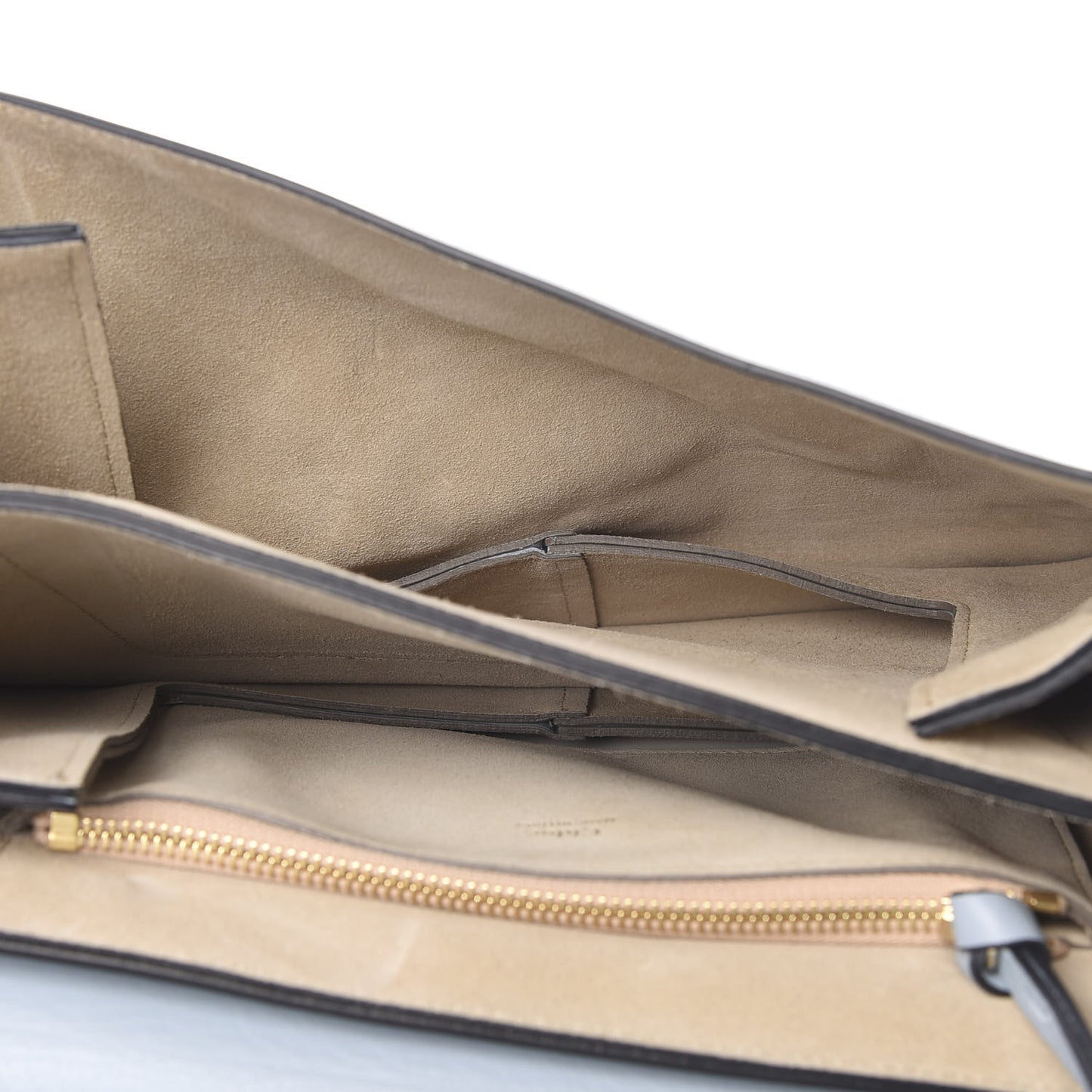 Calfskin Suede Medium Faye Shoulder Bag Washed Blue