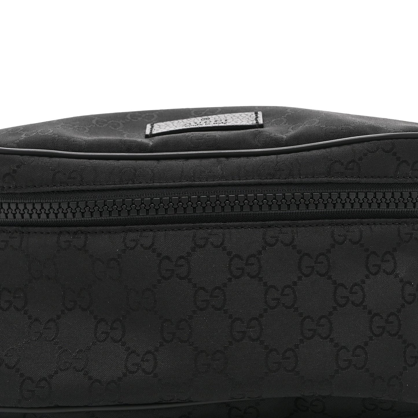 Nylon Monogram Fanny Pack Belt Bag Black