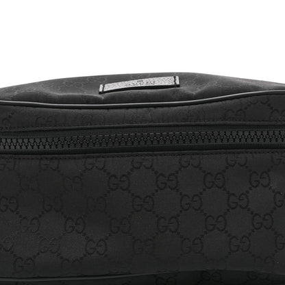 Gucci Nylon Monogram Fanny Pack Belt Bag Black 8 of 10
