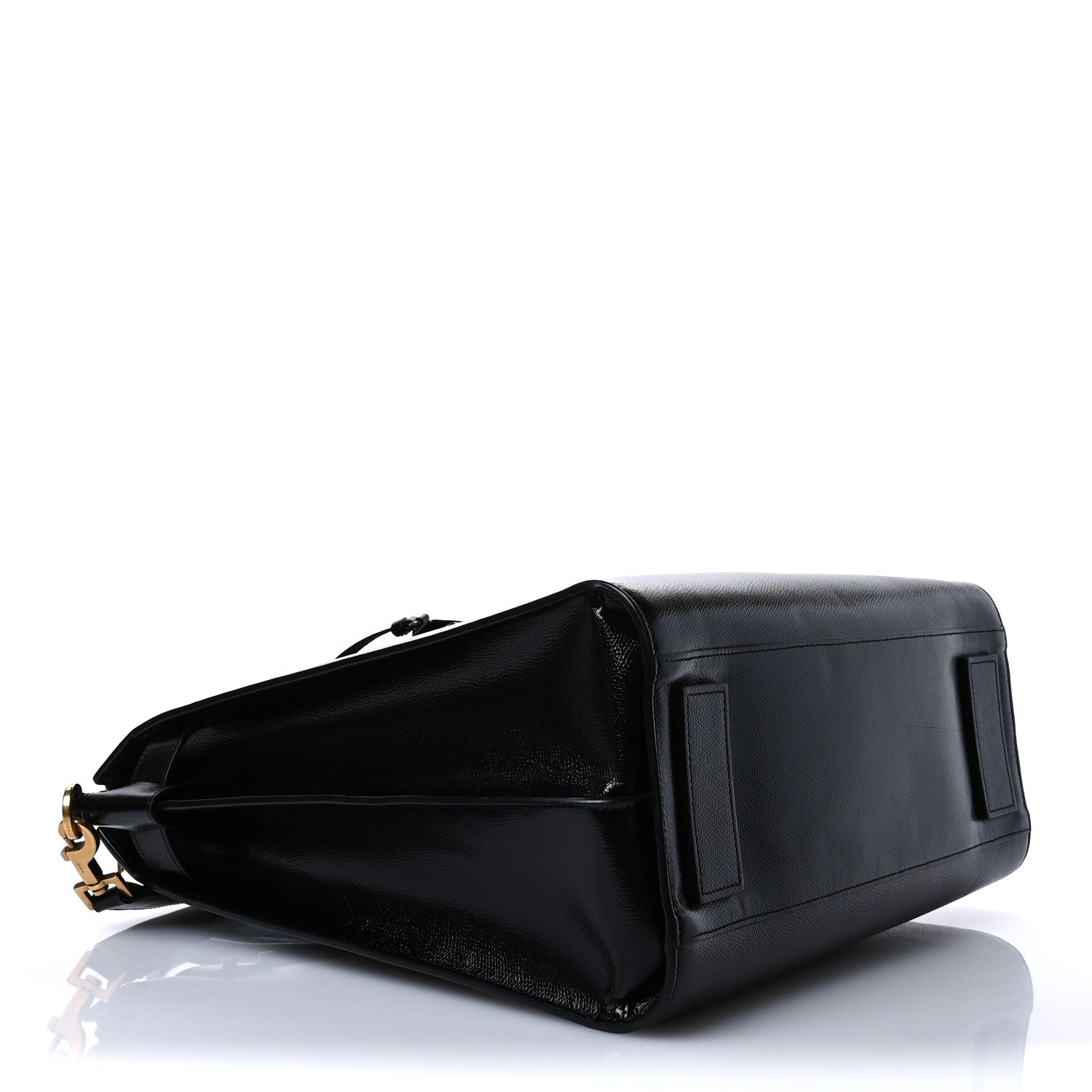 Saint Laurent Patent Grain De Poudre  Sac De Jour Souple North South Tote Black 4 of 14
