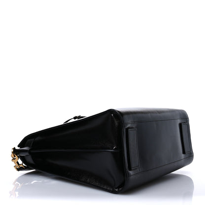 Saint Laurent Patent Grain De Poudre  Sac De Jour Souple North South Tote Black 4 of 14