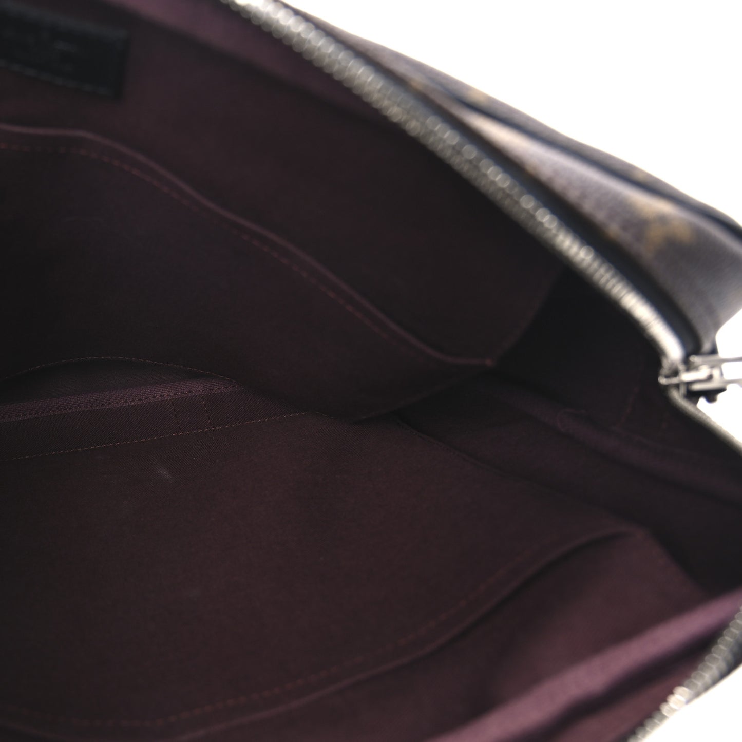 Monogram Macassar Porte Documents Voyage Soft Briefcase