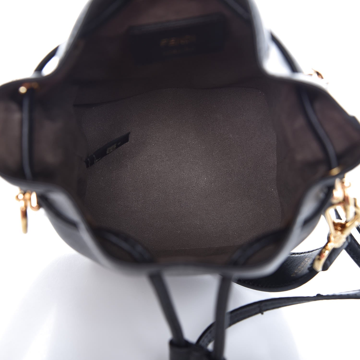 Fendi Vitello Liberty Lucido F is Fendi Mini Mon Tresor Bucket Bag Black 5 of 11