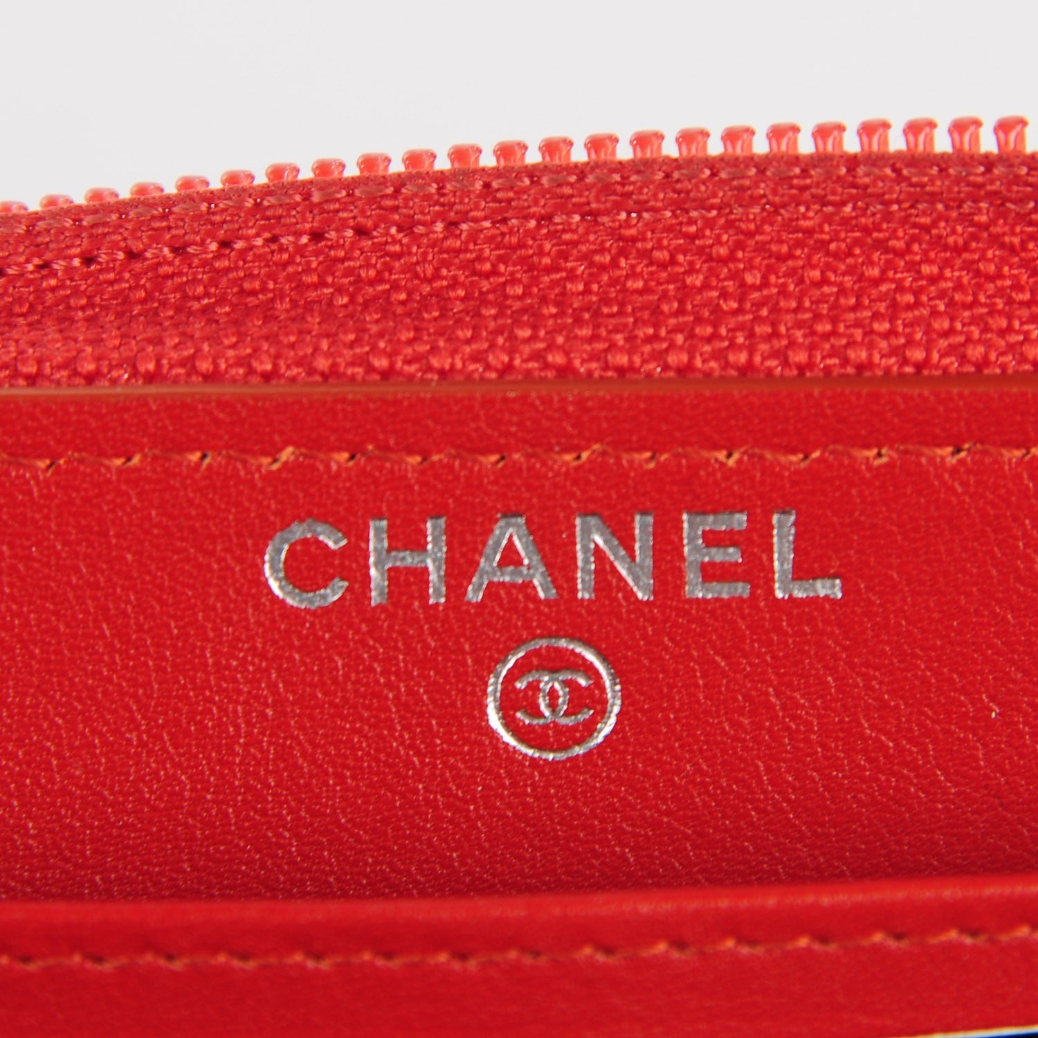 Chanel Caviar Large Timeless CC Zipped Wallet Orange 7 of 9