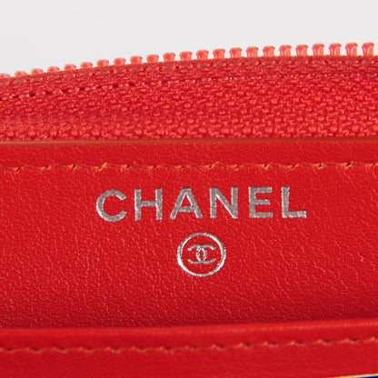 Chanel Caviar Large Timeless CC Zipped Wallet Orange 7 of 9