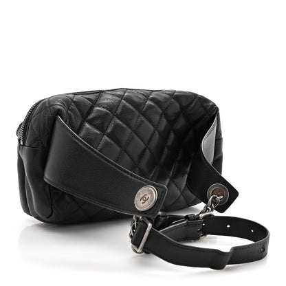 Chanel Calfskin Quilted Waist Bag Black 3 of 14