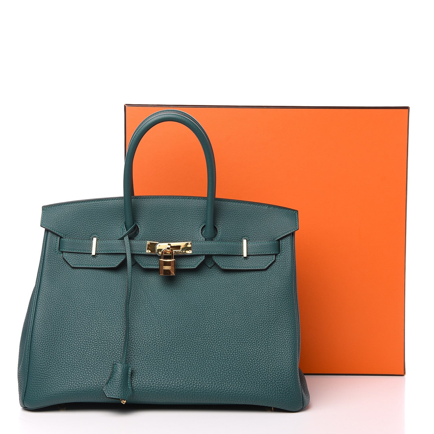 Hermes Togo Birkin 35 Malachite 10 of 10