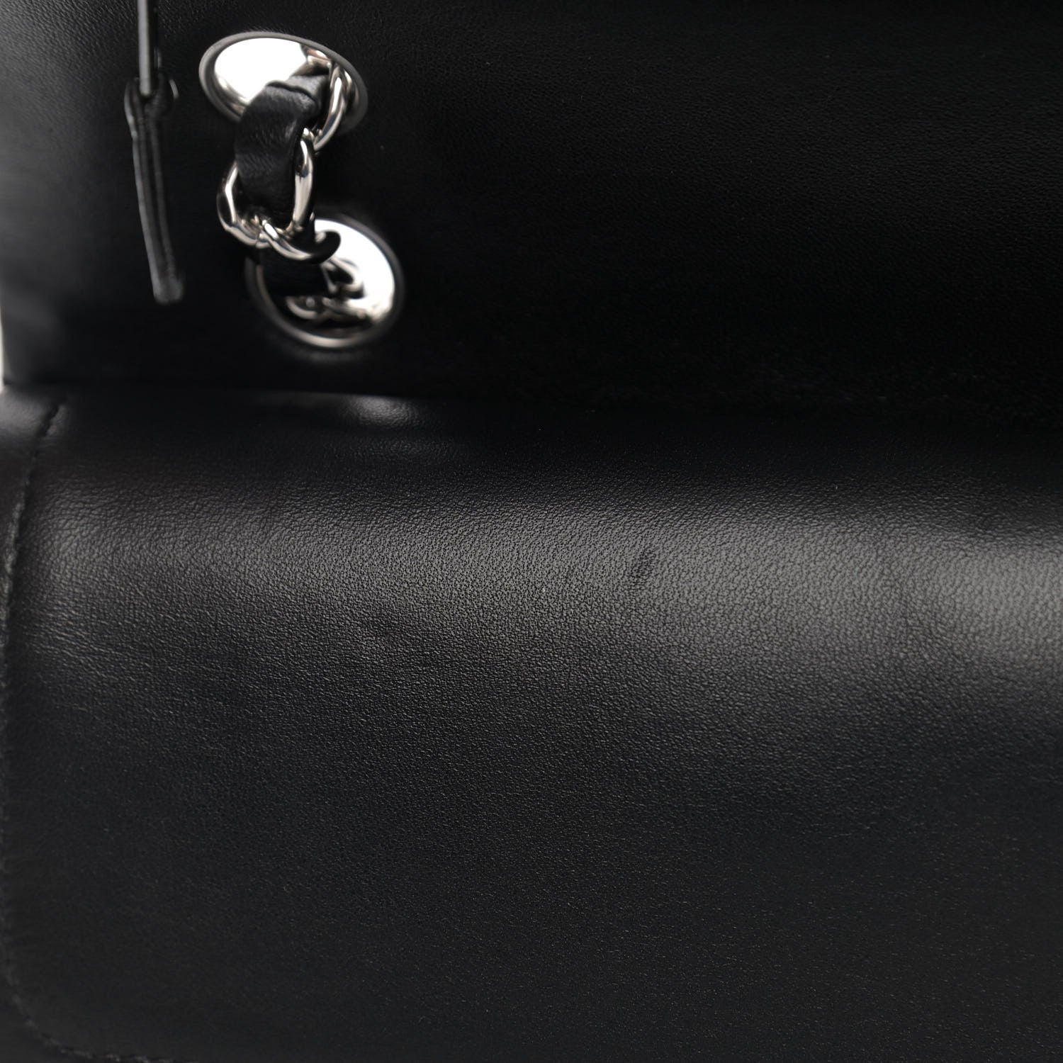 Chanel Lambskin Quilted Medium Double Flap Black 8 of 10