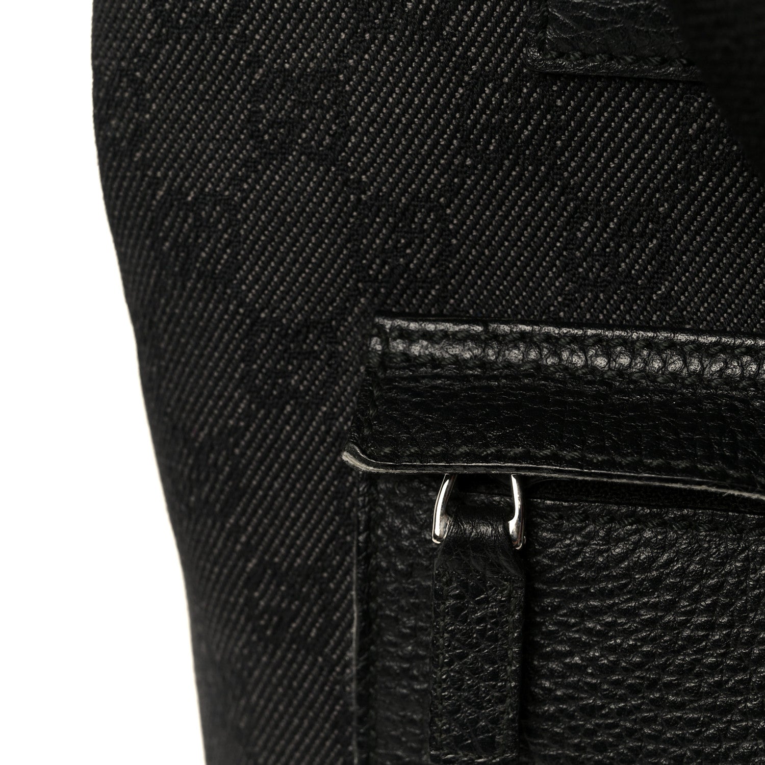 Gucci Denim Monogram Tote Bag Black 11 of 12