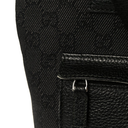 Gucci Denim Monogram Tote Bag Black 11 of 12