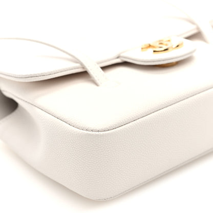 Chanel Shiny Caviar Mini Preppy Coco Shoulder Bag White 9 of 11