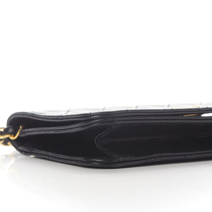 Chanel Lambskin Quilted Small Single Flap Bag Navy 7 of 9