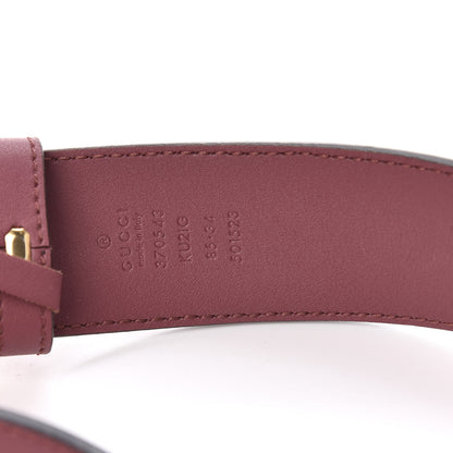 Gucci GG Supreme Monogram Blooms Moon Calfskin Interlocking G 37mm Belt 85 34 Beige Ebony Multicolor Dry Rose 4 of 7