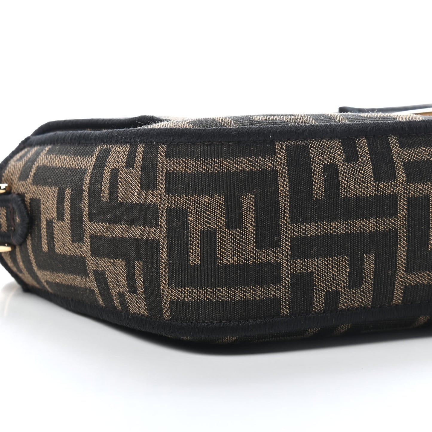 Fabric Jacquard FF 1974 Medium Baguette Tobacco Moro Black