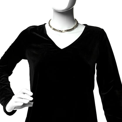 Chanel Metal Enamel Chain CC Choker Gold White 2 of 5