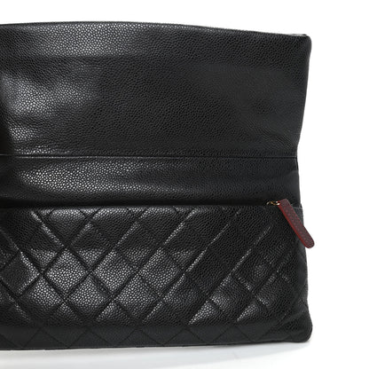 Chanel Caviar Quilted CC Beauty Clutch Black 6 of 8