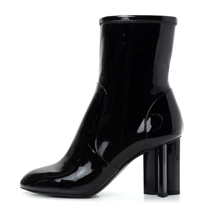 Louis Vuitton Patent Silhouette Ankle Boots 39 Black 1 of 9