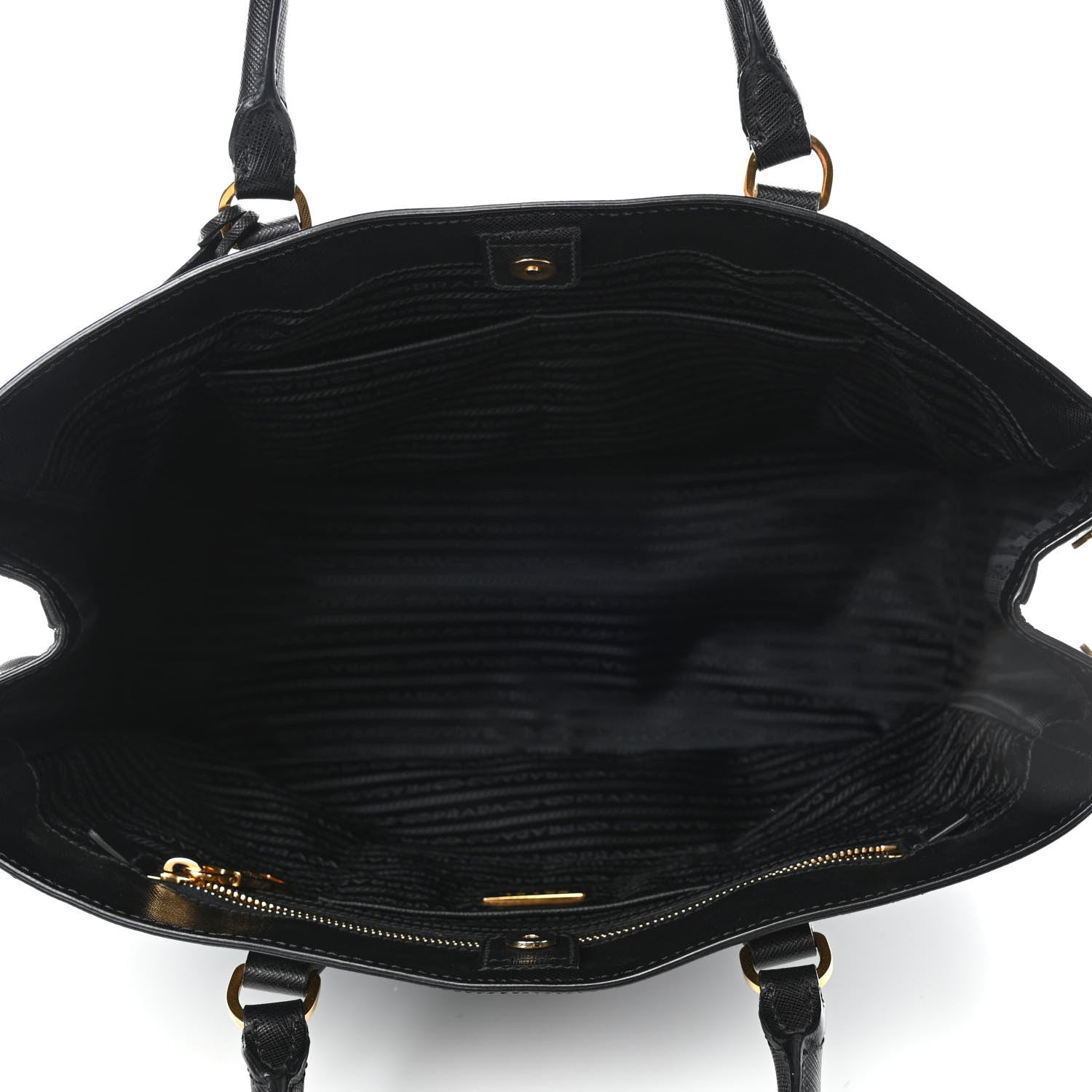 Prada Saffiano Lux Large Tote Nero Black 4 of 4