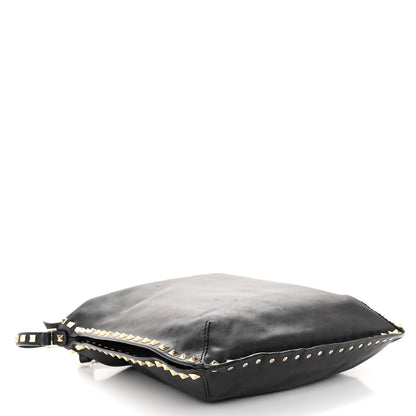 Valentino Garavani Vitello Small Rockstud Hobo Black 4 of 10