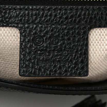 Gucci Pebbled Calfskin Medium Soho Flap Crossbody Black 6 of 10