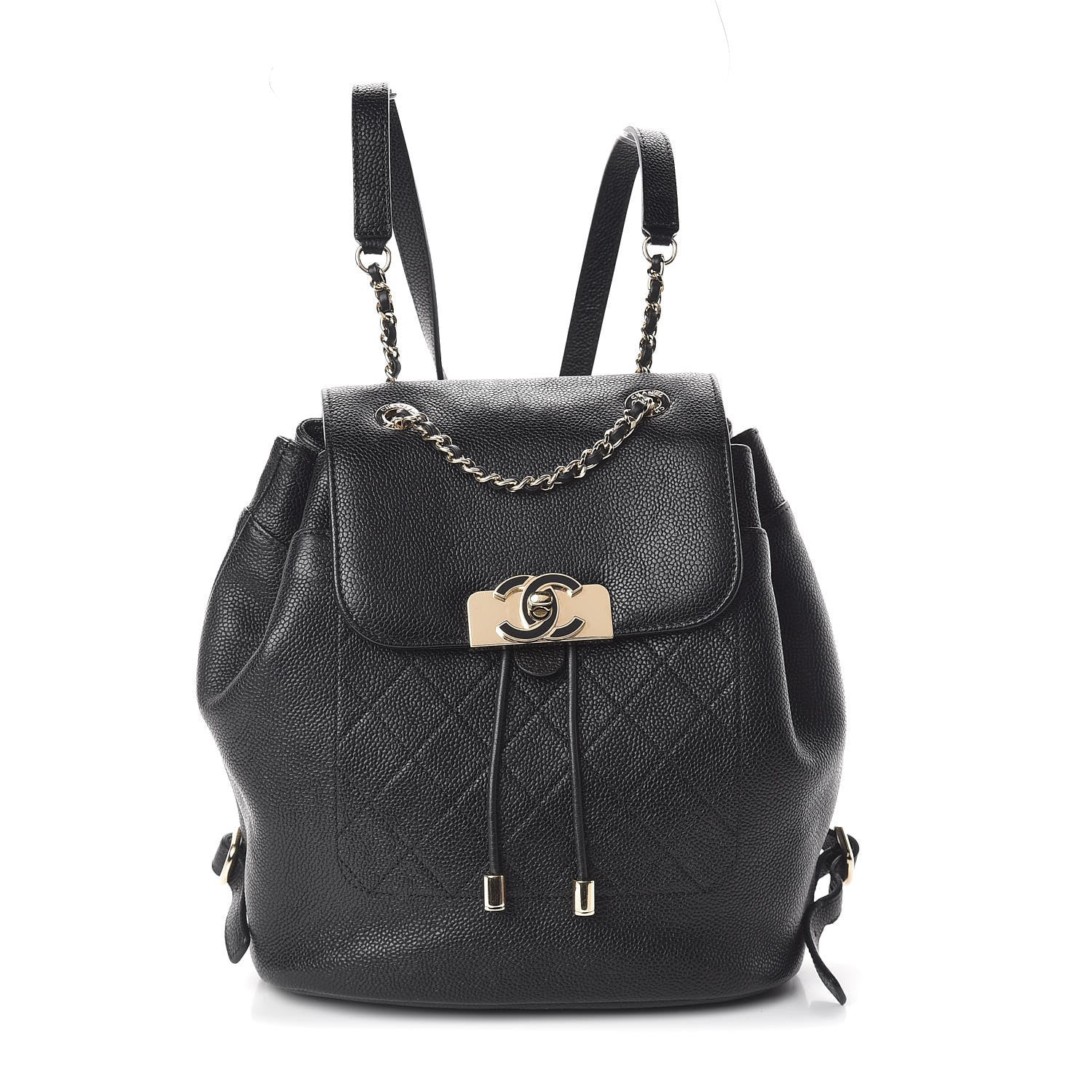 Chanel Caviar Stitched Backpack Black 1 of 9