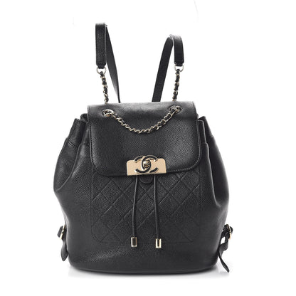 Chanel Caviar Stitched Backpack Black 1 of 9
