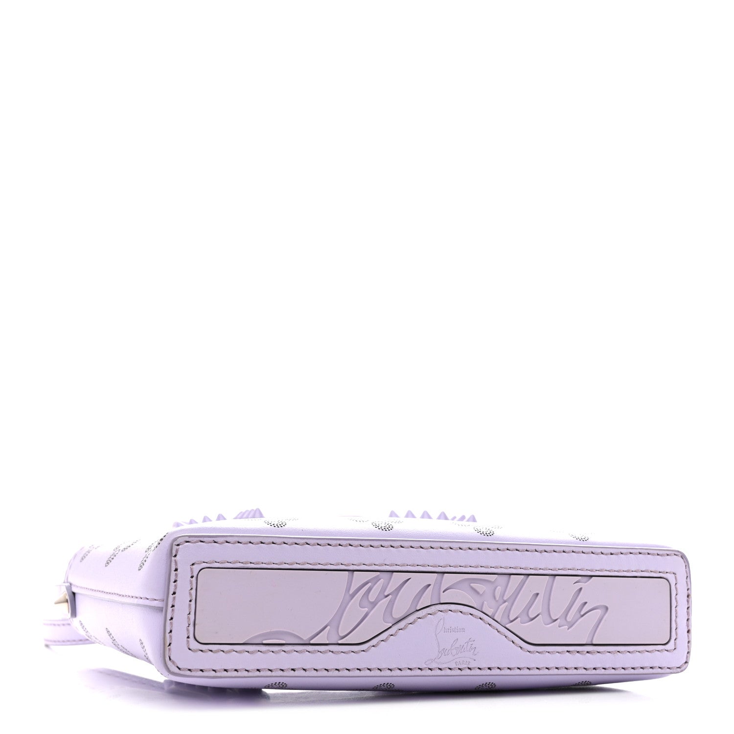 Christian Louboutin Calfskin Loubinthesky Mini East West Cabata Tote Lavender 4 of 13
