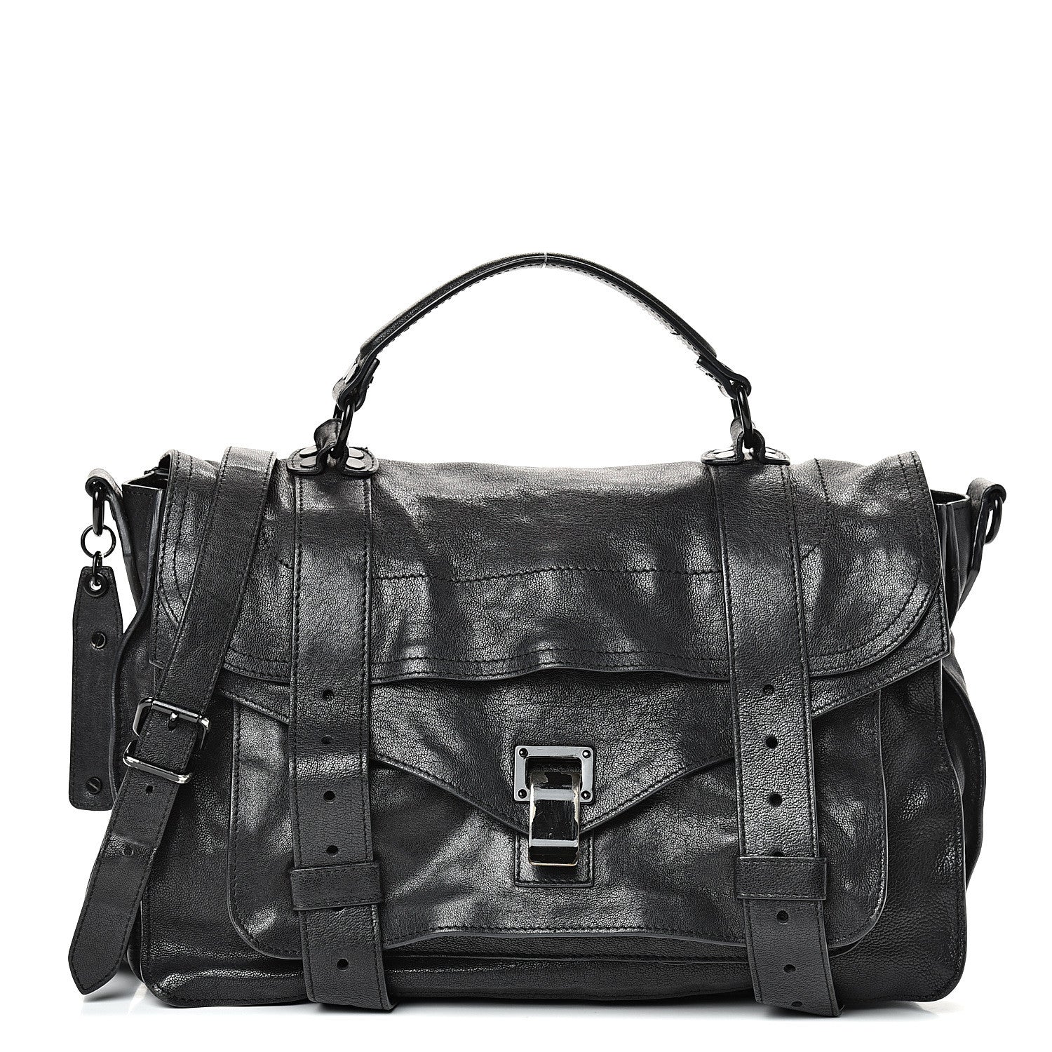 Proenza Schouler Lambskin Medium PS1 Satchel Black 1 of 16