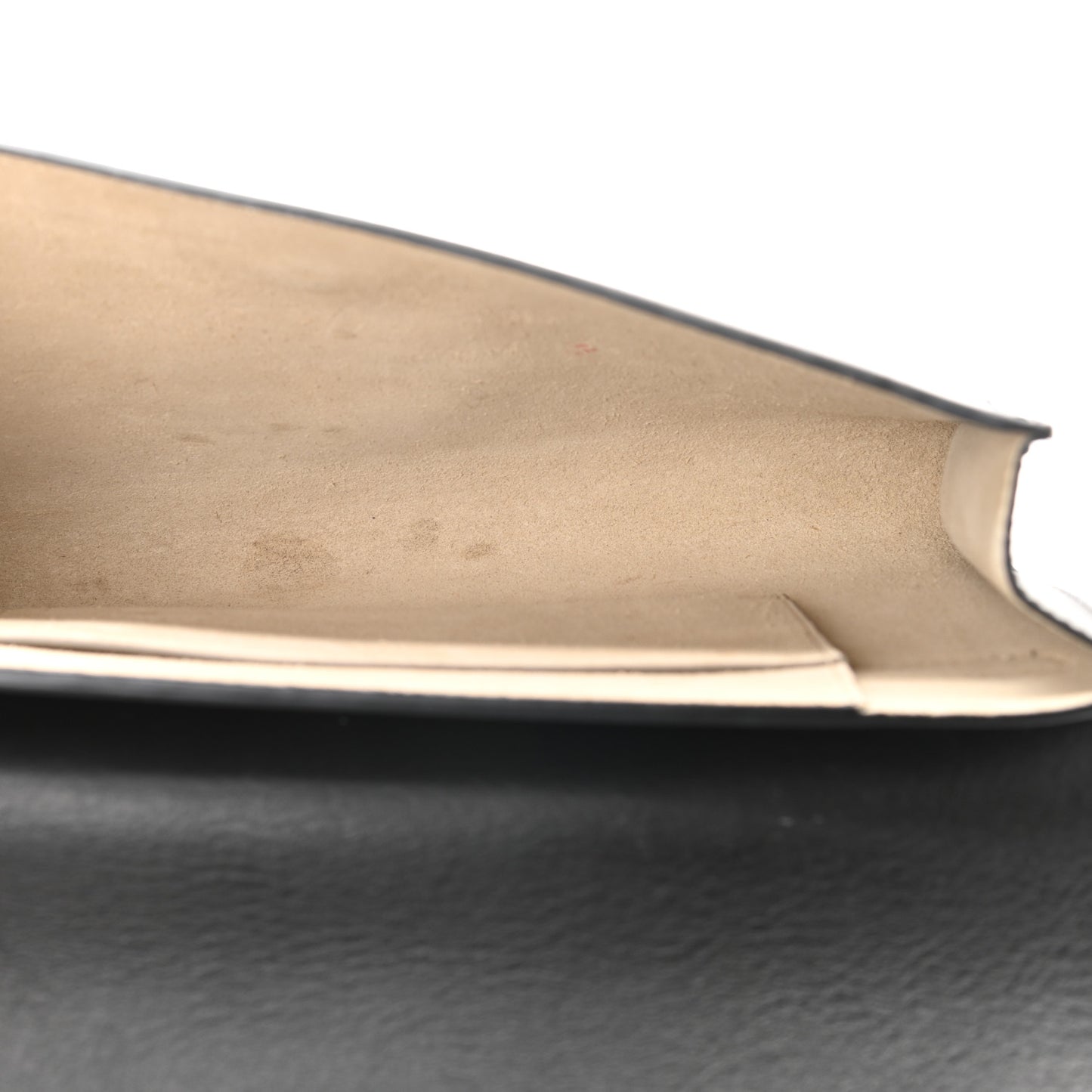 Suede Calfskin Faye Clutch Black