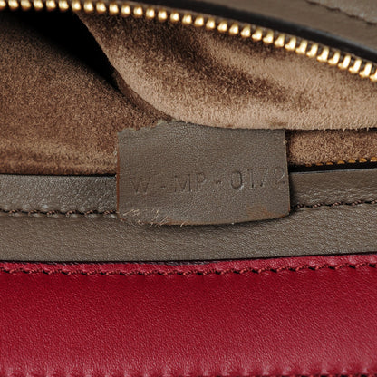 Celine Calfskin Suede Large Tri-Color Trapeze Granite 7 of 9