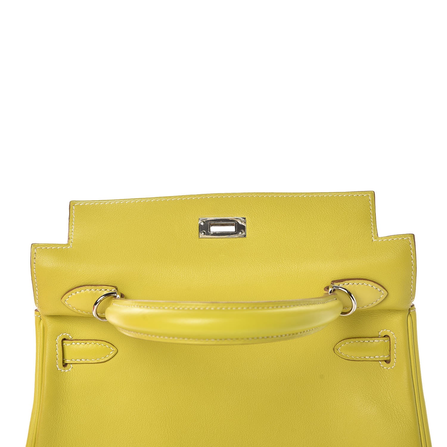 Hermes Swift Kelly Retourne 25 Lime 32 of 35