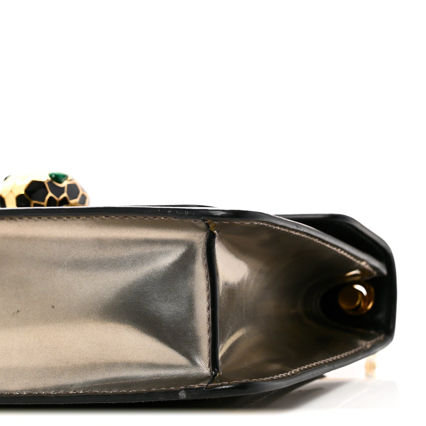 Metallic Serpenti Forever Small Shoulder Bag Silver