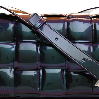 Bottega Veneta Glossy Nail Polish Nappa Maxi Intreccio Padded Cassette Crossbody Bag Holographic 7 of 10