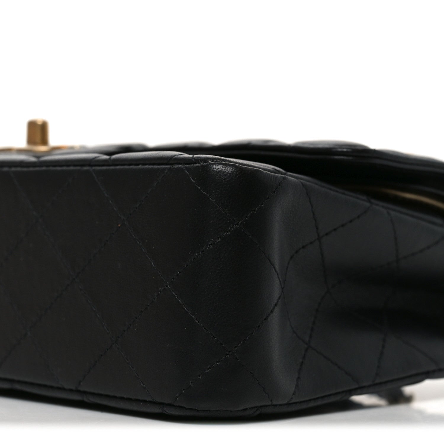 Chanel Lambskin Quilted Medium Rue Cambon Charms Double Flap Black 10 of 10