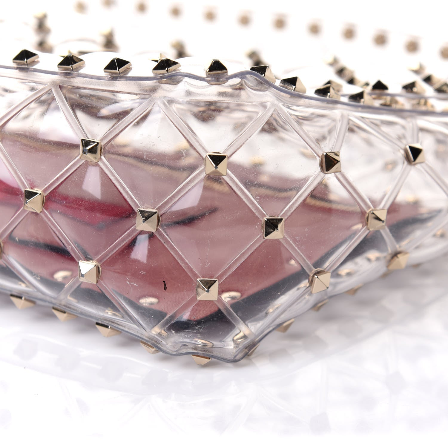 Valentino Garavani PVC Medium Rockstud Spike Shoulder Bag 7 of 10