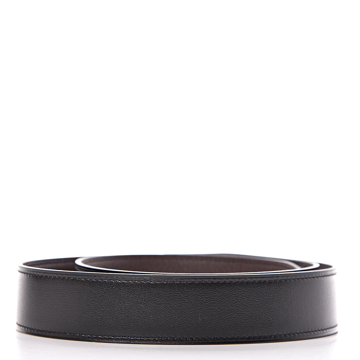 Hermes Box Togo 32mm Belt Strap 85 Black Chocolate 2 of 5