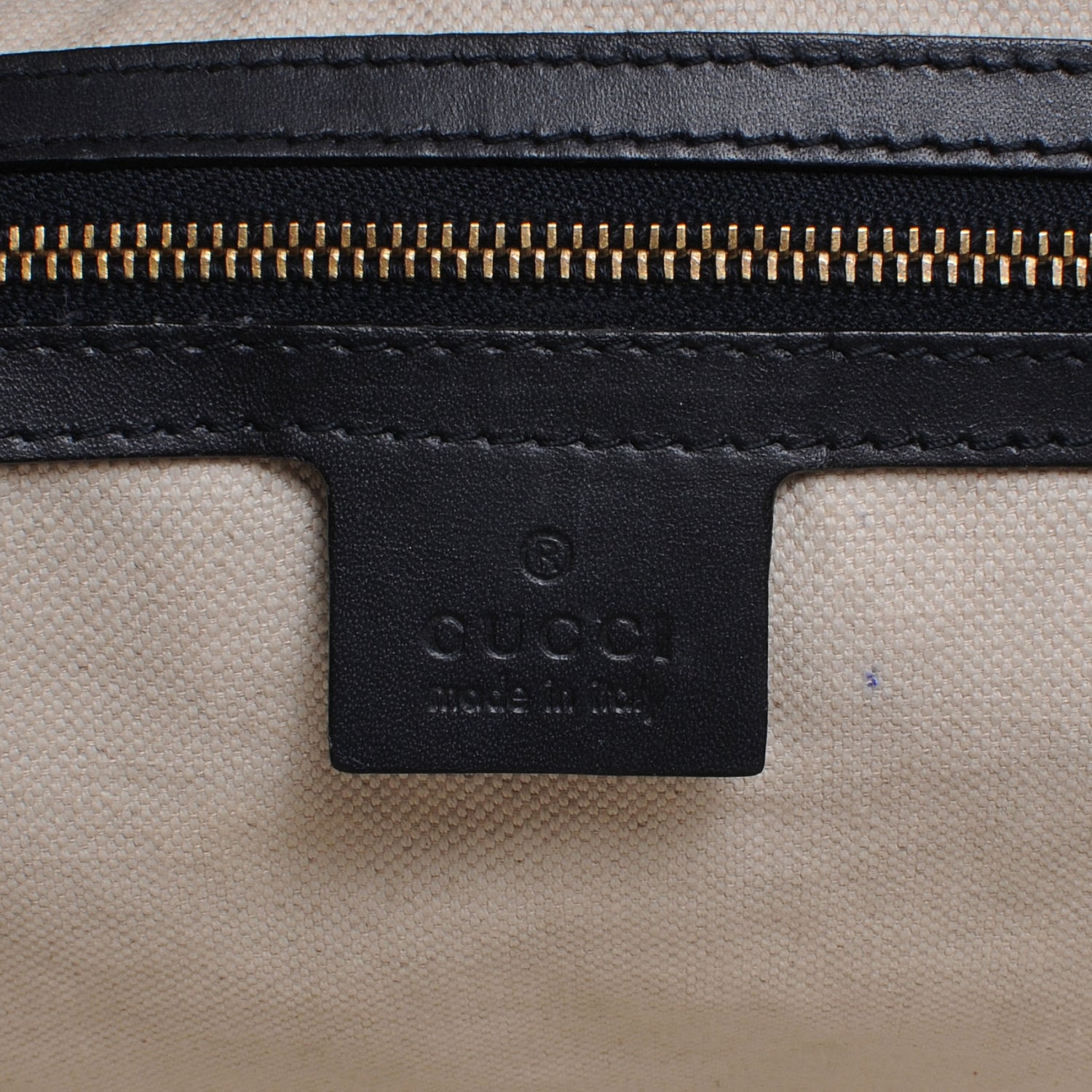Gucci Monogram Vintage Web Medium Half Moon Hobo Navy 7 of 9