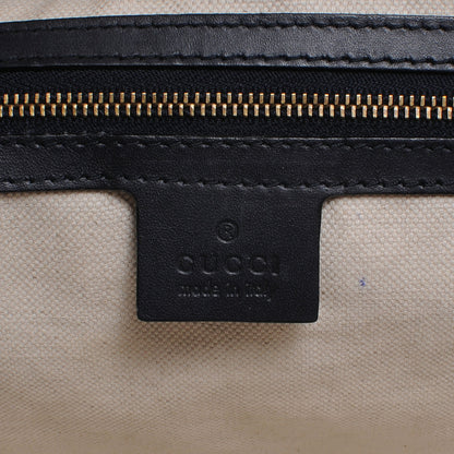 Gucci Monogram Vintage Web Medium Half Moon Hobo Navy 7 of 9