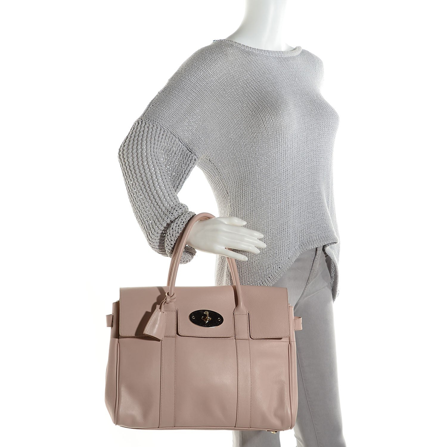 Mulberry Micrograin Calfskin Bayswater Oatmeal 2 of 10