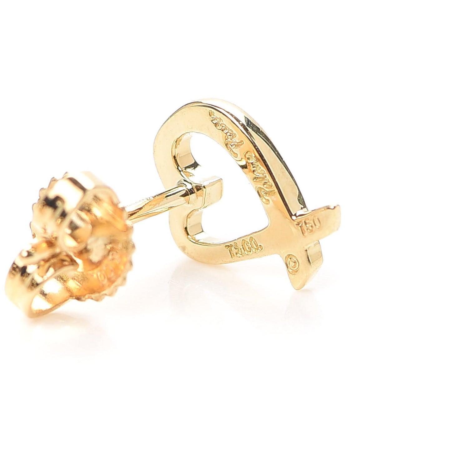 18K Yellow Gold Mini Paloma Picasso Loving Heart Earrings