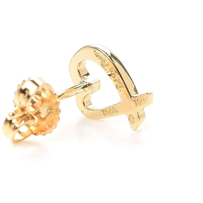 Tiffany 18K Yellow Gold Mini Paloma Picasso Loving Heart Earrings 4 of 4