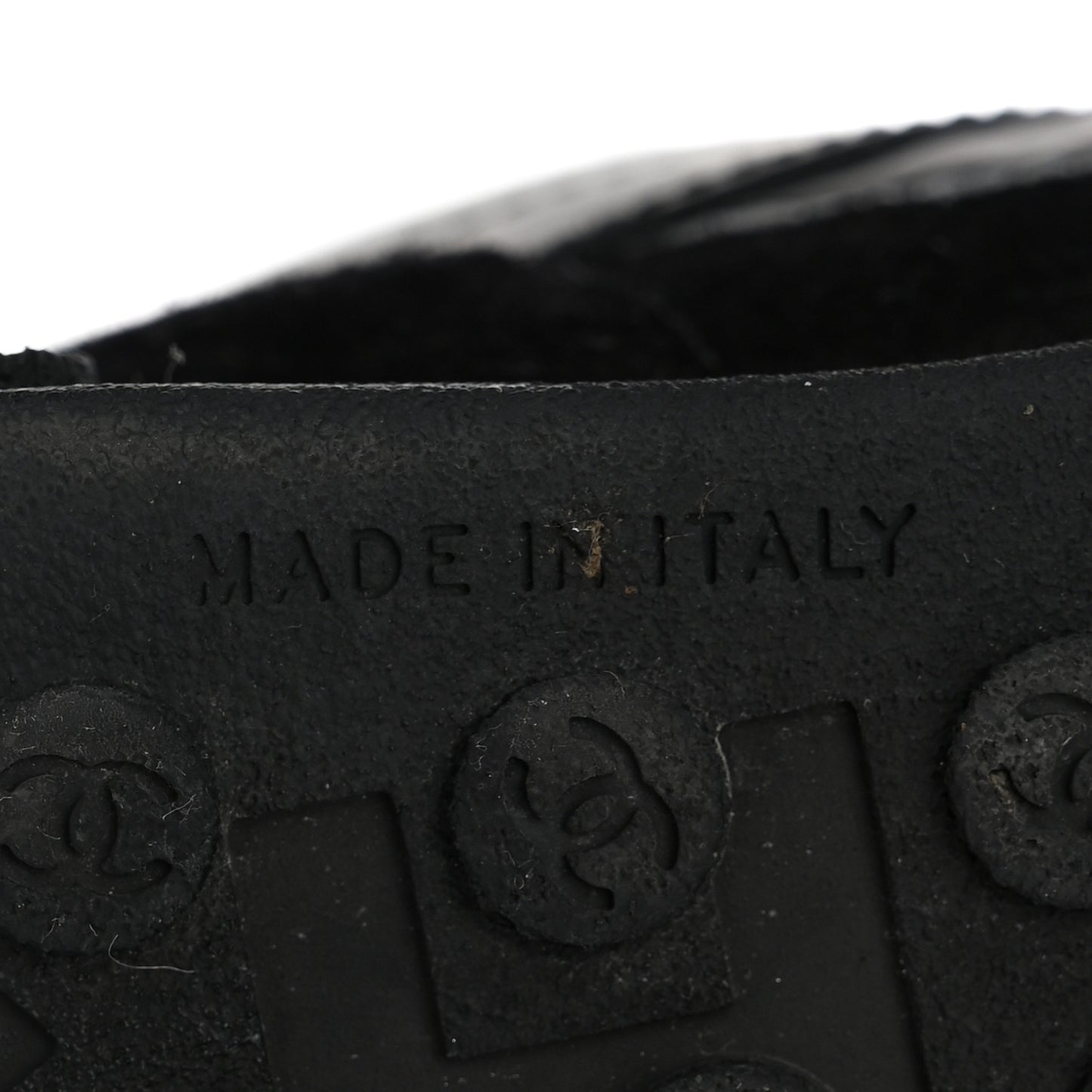 Nylon Calfskin Suede Womens CC Sneakers 38 Black Grey White
