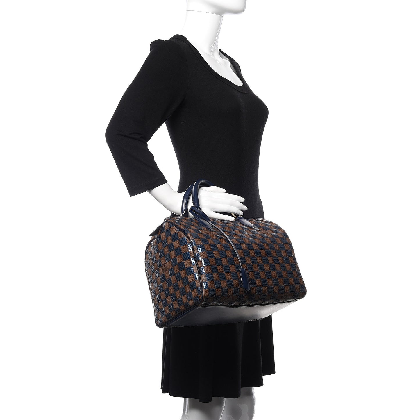 Damier Paillettes Speedy 30 Blue