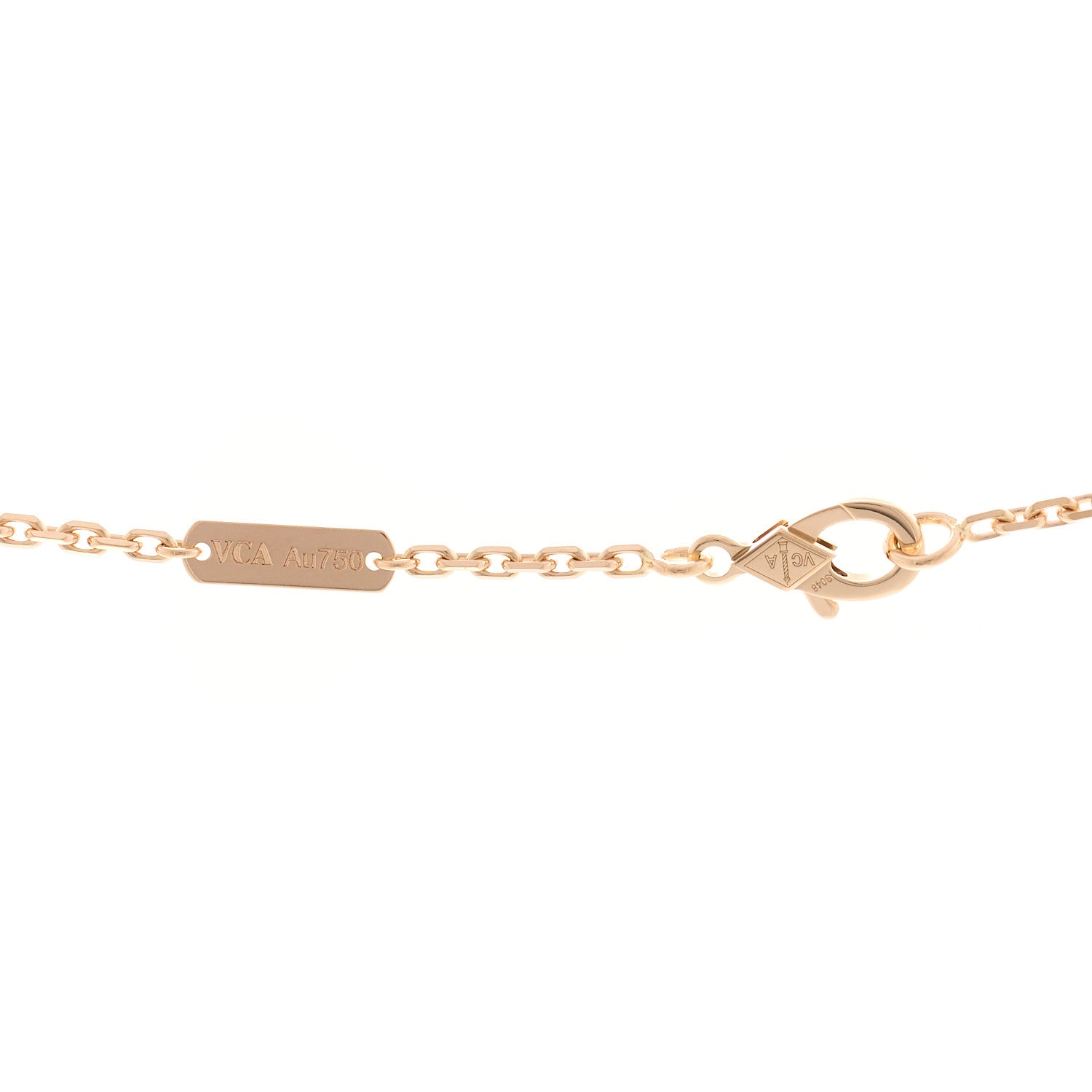 Van Cleef & Arpels 18K Rose Gold Gray Mother of Pearl Magic Alhambra Long Necklace 4 of 5