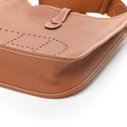 Hermes Taurillon Clemence Evelyne III PM Gold 10 of 10