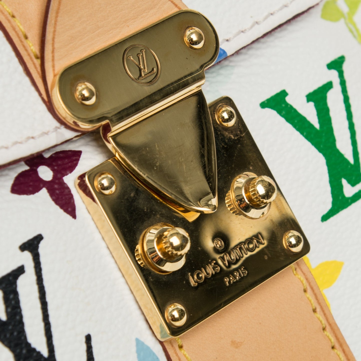 Monogram Multicolor Speedy 30 White